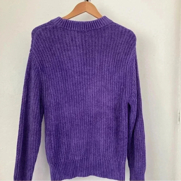 Wilfred Aritzia Astrial Purple Pullover Knit Sweater Size S Crewneck Casual - Picture 4 of 8